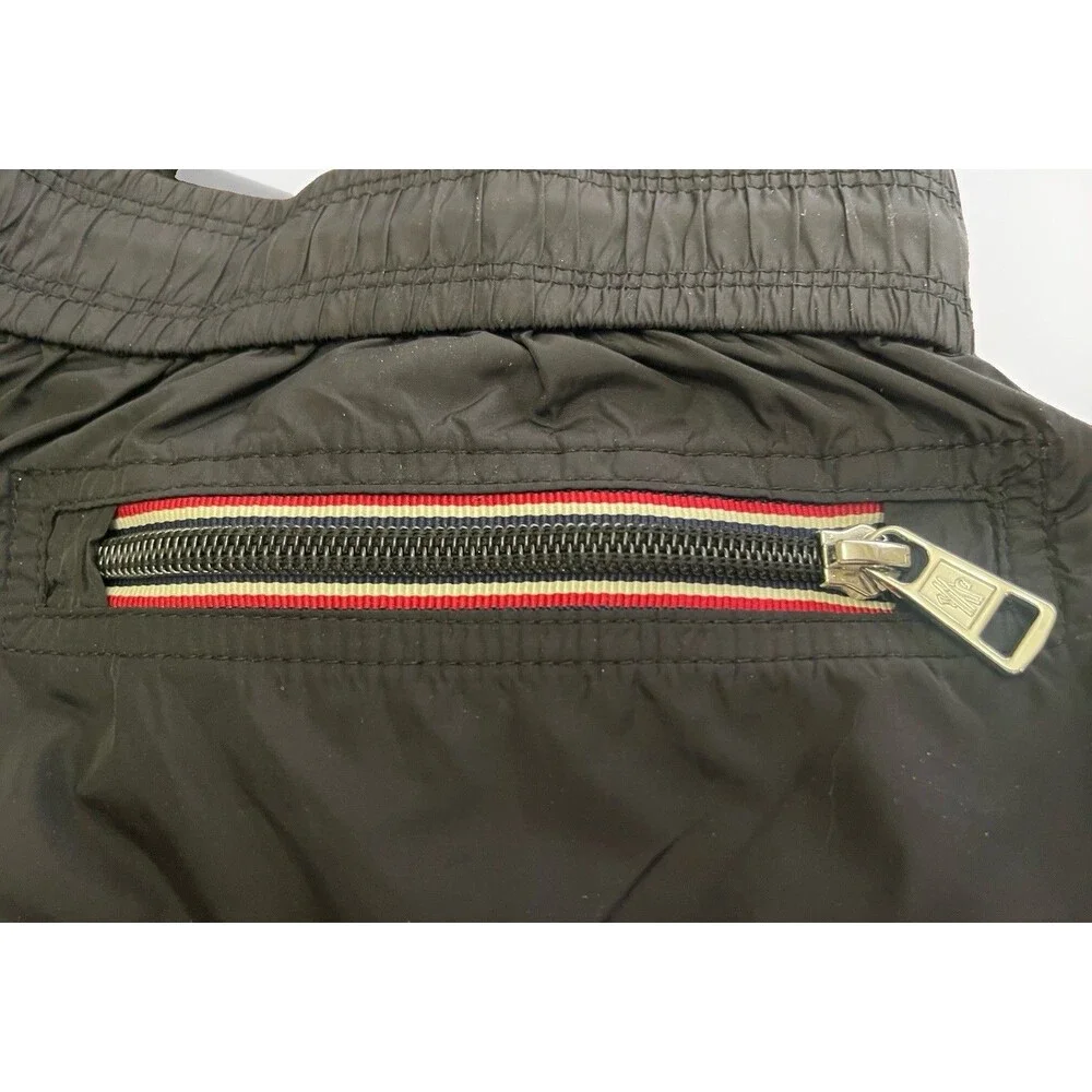 Moncler Nylon Shorts Men Black Swim Trunks Board Shorts Luxury Size XL